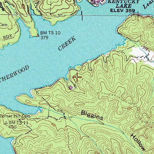 Topographic Map of LaGrange Furnace (historical), TN