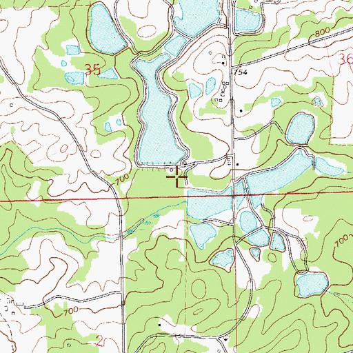 Topographic Map of Pond Number S-6, AL