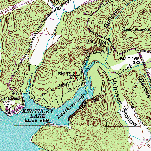 Topographic Map of Midway School (historical), TN