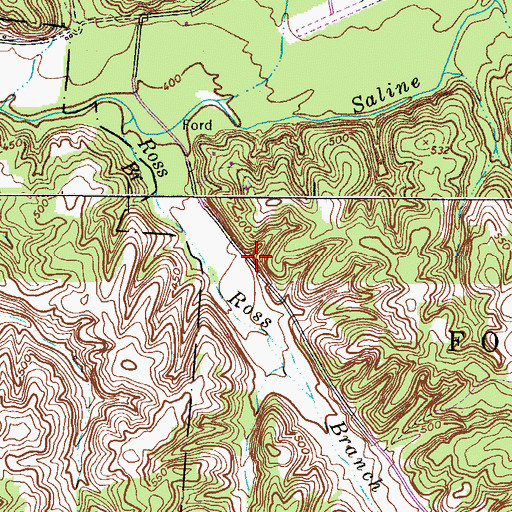 Topographic Map of Mount Storm Church (historical), TN