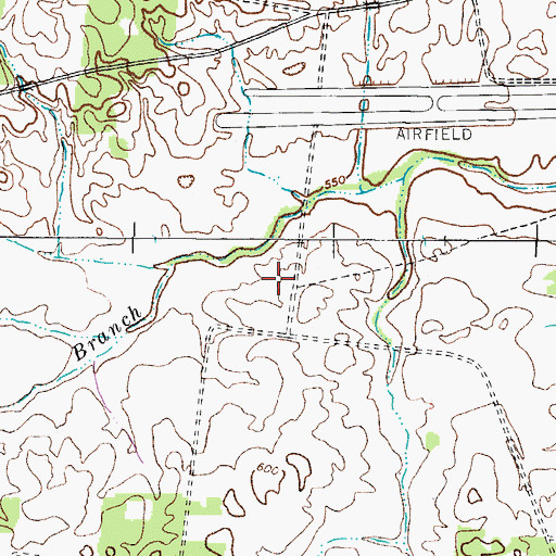 Topographic Map of Mont Zion Church (historical), TN