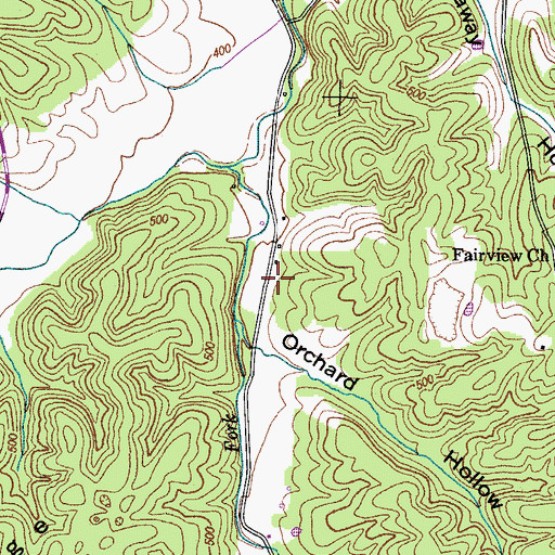 Topographic Map of Randolph Furnace (historical), TN
