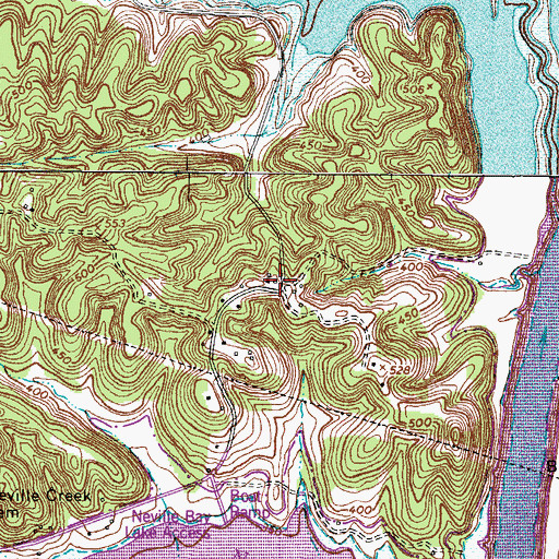 Topographic Map of Snider, TN