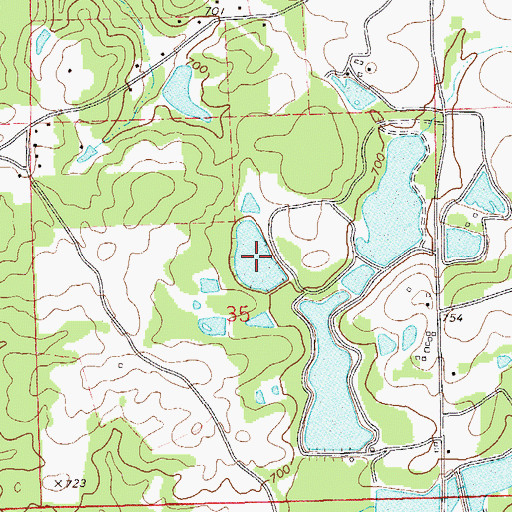 Topographic Map of Pond Number S-3, AL