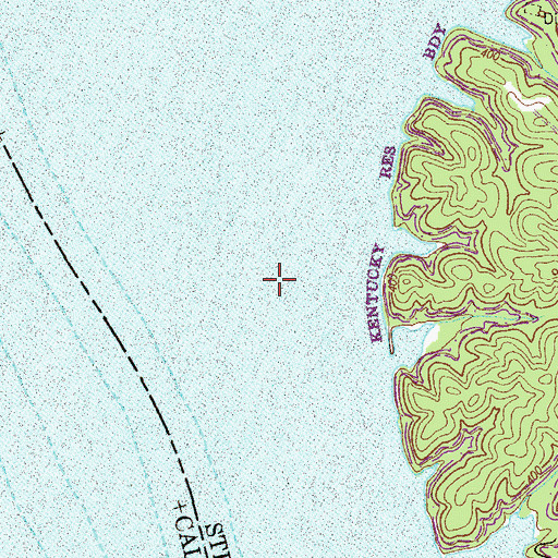 Topographic Map of Vinson Pond (historical), TN