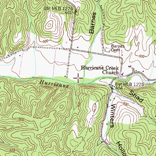 Topographic Map of Wright School (historical), TN