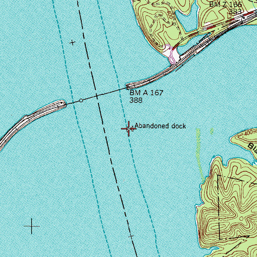 Topographic Map of Danville River Terminal (historical), TN