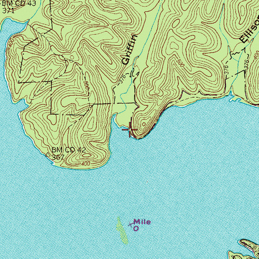 Topographic Map of Griffin School (historical), TN