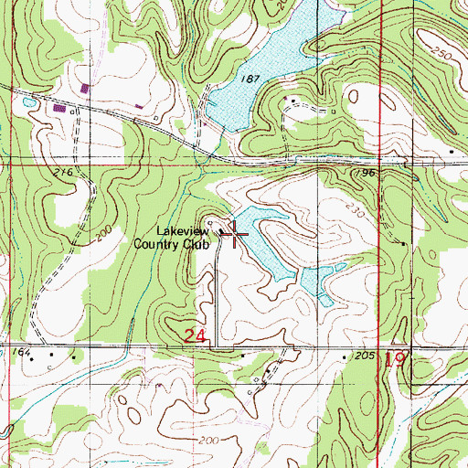 Topographic Map of Jim Griffin Dam, AL
