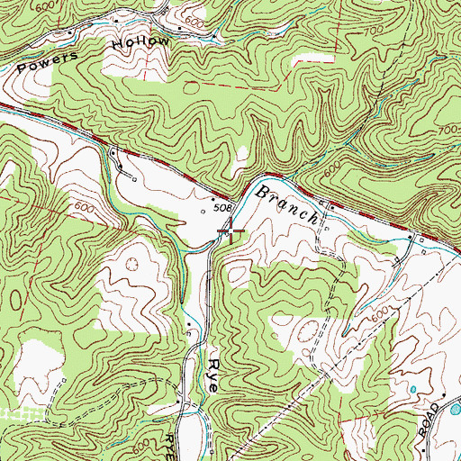 Topographic Map of Bateman School (historical), TN