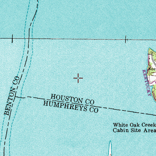 Topographic Map of Cypress Slough (historical), TN