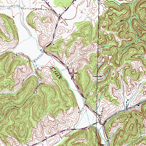 Topographic Map of Holt School (historical), TN