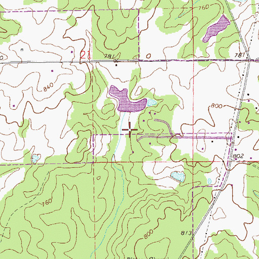 Topographic Map of Doctor Ranier Lake, AL