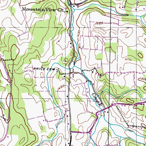 Topographic Map of Woolsey College (historical), TN
