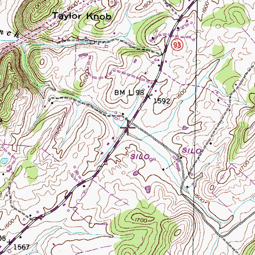 Topographic Map of Maltsberger (historical), TN