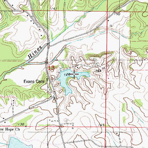 Topographic Map of Morrison Brothers Lake, AL