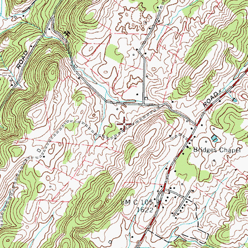 Topographic Map of Friendship School (historical), TN