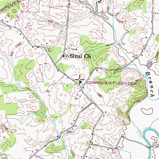 Topographic Map of Gilbreath School (historical), TN