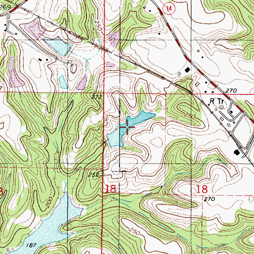Topographic Map of John Jays Lake, AL