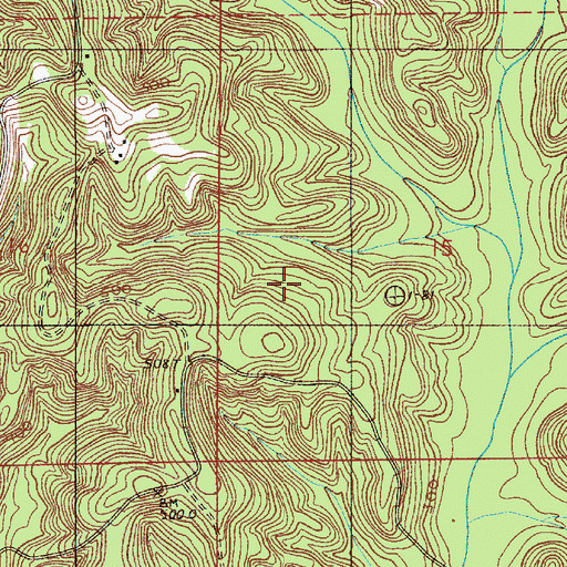 Topographic Map of Lawson Lake Number 1, AL