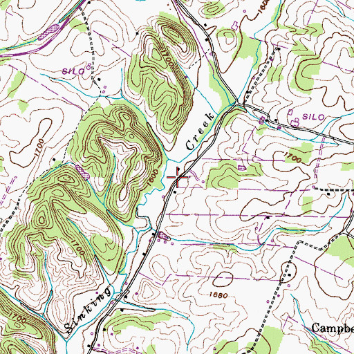Topographic Map of Statemount (historical), TN