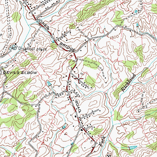 Topographic Map of Wilhoit Subdivision, TN