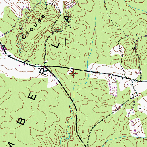 Topographic Map of Clouse Hill Cemetery, TN