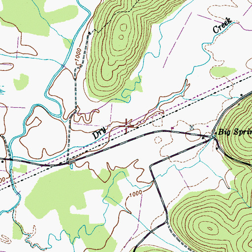 Topographic Map of Payne Cove, TN