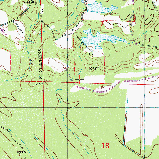 Topographic Map of C N Drennen Dam Number 2, AL