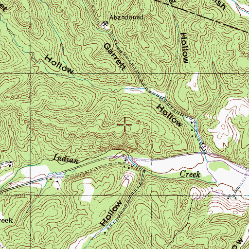 Topographic Map of Carrol Bank Prospect, TN