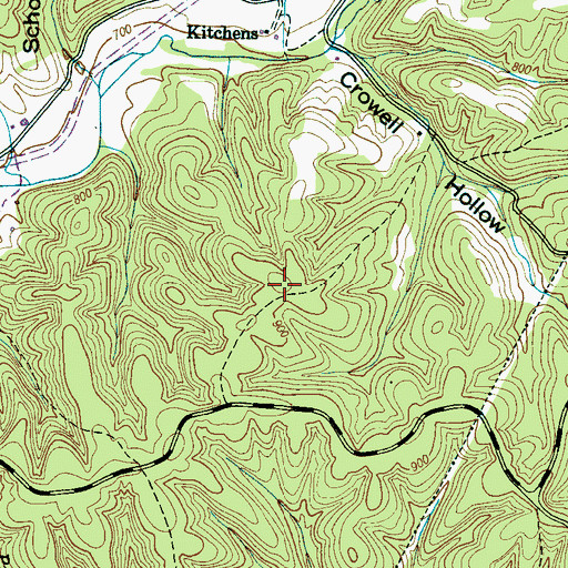 Topographic Map of Christian Prospect Number Three, TN