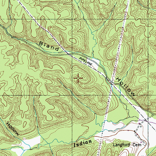 Topographic Map of Coble Prospect, TN