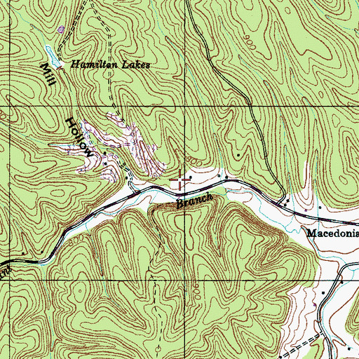 Topographic Map of Eagle Falls Church (historical), TN