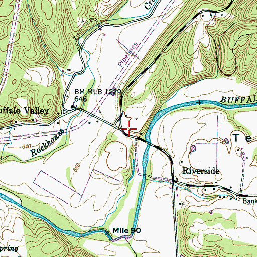 Topographic Map of Howard (historical), TN
