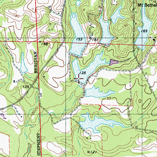 Topographic Map of C N Drennen Dam Number 1, AL