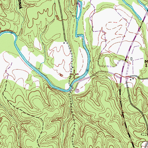 Topographic Map of McLishs Stand (historical), TN