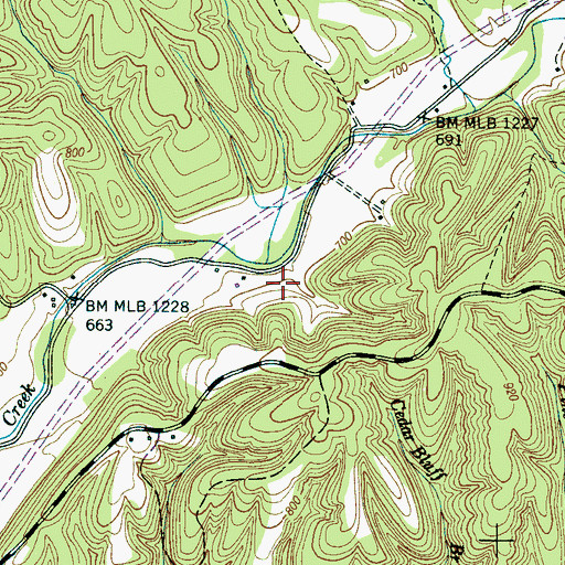 Topographic Map of Nancy (historical), TN
