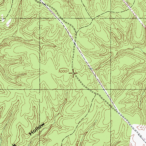 Topographic Map of Newburg (historical), TN