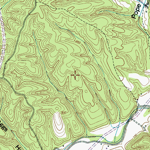 Topographic Map of Nixon Craig Prospect, TN