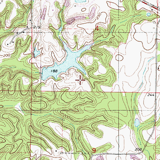 Topographic Map of Richard Massey Dam, AL