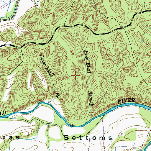 Topographic Map of Rochell-Slayden Prospect, TN
