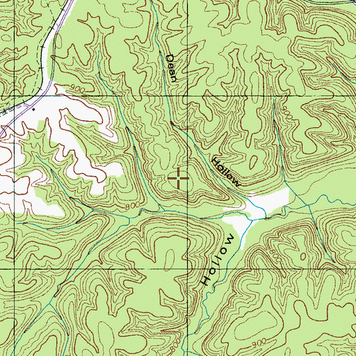 Topographic Map of Smith Bank Number One Prospect, TN