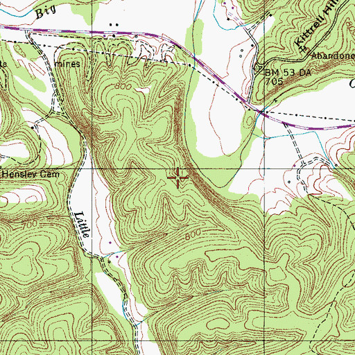 Topographic Map of Stockard Prospect, TN