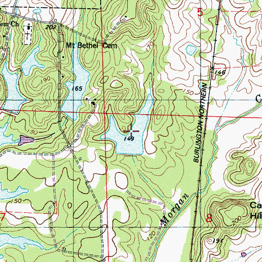 Topographic Map of Drennen Lake Number 1, AL