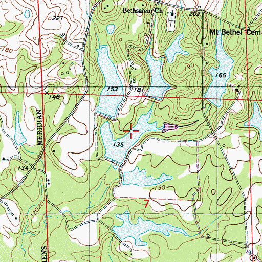 Topographic Map of C N Drennen Dam Number 4, AL