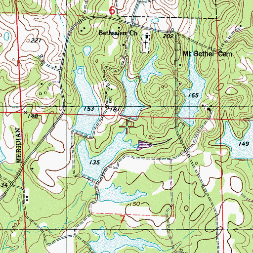 Topographic Map of C N Drennen Dam Number 3, AL