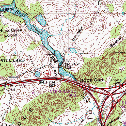 Topographic Map of Vancouver (historical), TN