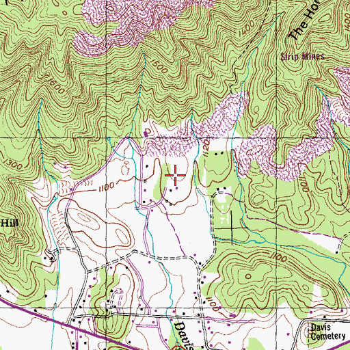 Topographic Map of Coalfield Camp Number 2 (historical), TN