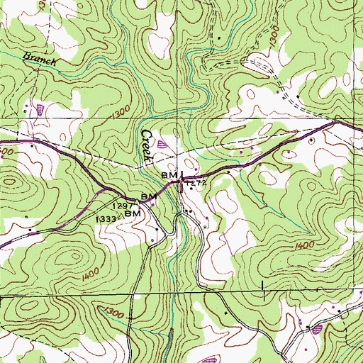 Topographic Map of Islandford (historical), TN