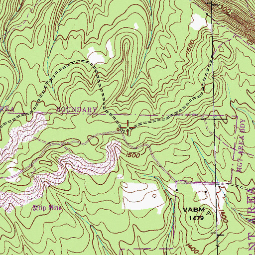 Topographic Map of Ruppee School (historical), TN